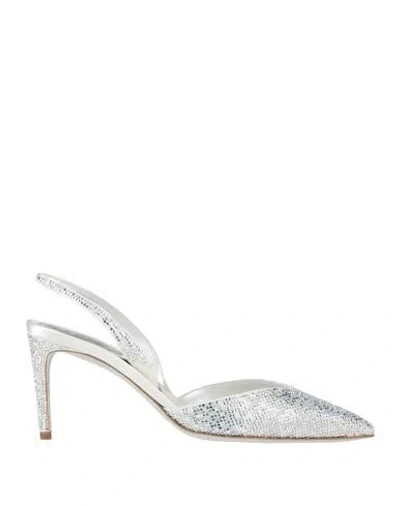 René Caovilla Rene' Caovilla Woman Pumps Off White Size 8 Textile Fibers