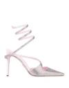 René Caovilla Rene' Caovilla Woman Pumps Pink Size 6 Textile Fibers In Pink