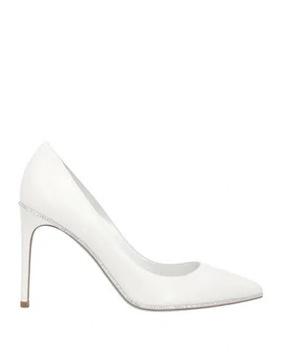 René Caovilla Rene' Caovilla Woman Pumps White Size 10 Lambskin