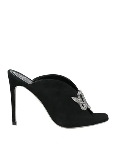 René Caovilla Rene' Caovilla Woman Sandals Black Size 9 Leather