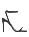 René Caovilla Rene' Caovilla Woman Sandals Black Size 7 Leather, Textile Fibers
