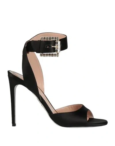 René Caovilla Rene' Caovilla Woman Sandals Black Size 7 Textile Fibers