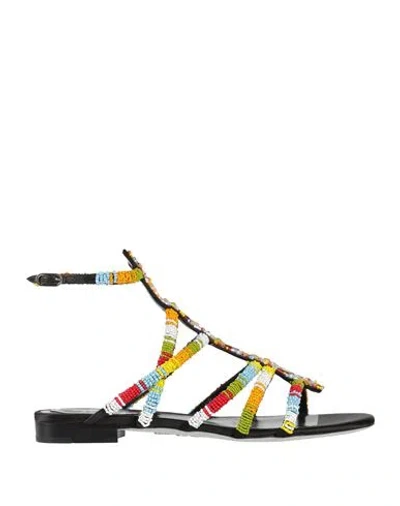 René Caovilla Rene' Caovilla Woman Sandals Black Size 7 Leather