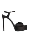 René Caovilla Rene' Caovilla Woman Sandals Black Size 9 Textile Fibers