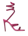 René Caovilla Rene' Caovilla Woman Sandals Fuchsia Size 7 Textile Fibers In Pink