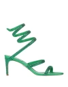 René Caovilla Heeled Sandals Rene Caovilla Woman Color Green In Green