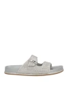 René Caovilla Rene' Caovilla Woman Sandals Light Grey Size 11 Textile Fibers
