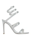 René Caovilla Rene' Caovilla Woman Sandals Light Grey Size 6 Calfskin