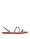 René Caovilla Rene' Caovilla Woman Sandals Orange Size 7.5 Textile Fibers