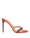 René Caovilla Rene' Caovilla Woman Sandals Orange Size 9 Textile Fibers