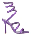 René Caovilla Rene' Caovilla Woman Sandals Purple Size 8 Textile Fibers In Purple