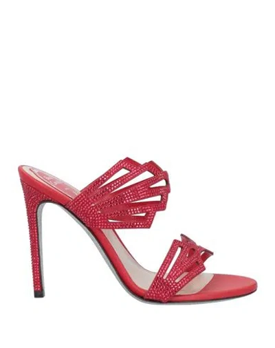 René Caovilla Rene' Caovilla Woman Sandals Red Size 11 Leather