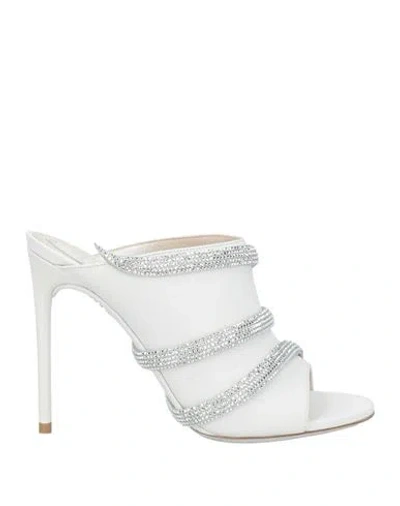René Caovilla Rene' Caovilla Woman Sandals White Size 7 Leather