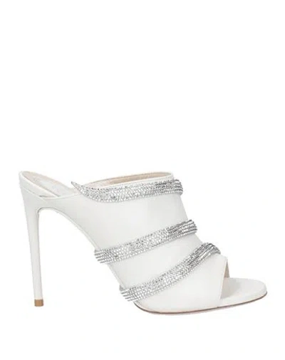 René Caovilla Rene' Caovilla Woman Sandals White Size 8 Lambskin