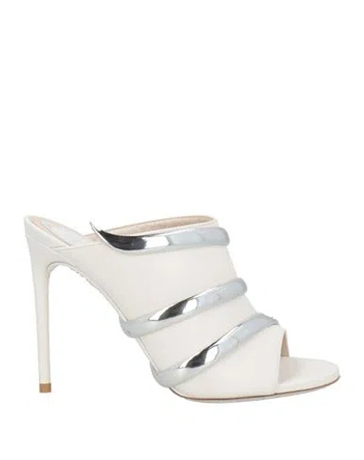 René Caovilla Rene' Caovilla Woman Sandals White Size 8 Leather