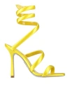 René Caovilla Rene' Caovilla Woman Sandals Yellow Size 8 Textile Fibers