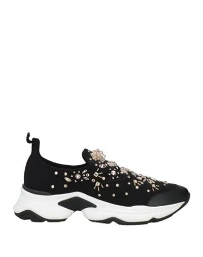 René Caovilla Rene' Caovilla Woman Sneakers Black Size 12 Textile Fibers