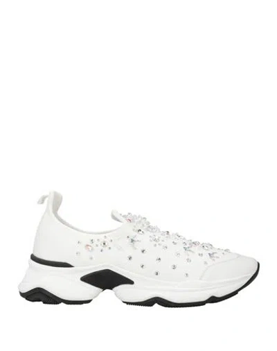 René Caovilla Rene' Caovilla Woman Sneakers White Size 10 Textile Fibers