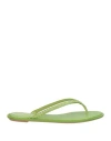 René Caovilla Rene' Caovilla Woman Thong Sandal Green Size 7 Textile Fibers