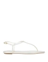 René Caovilla Rene' Caovilla Woman Thong Sandal Ivory Size 6 Textile Fibers