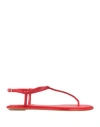 René Caovilla Rene' Caovilla Woman Thong Sandal Red Size 6 Textile Fibers