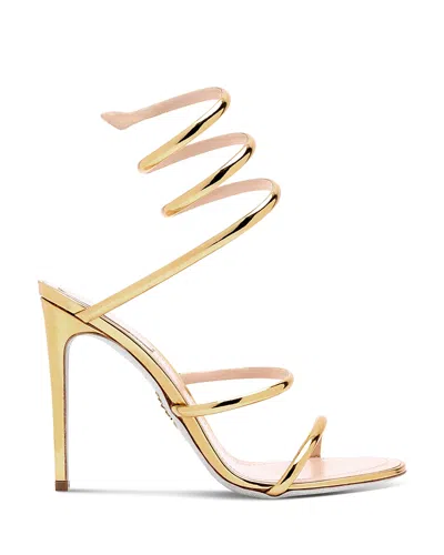 René Caovilla Heeled Sandals Rene Caovilla Woman Color Gold In Grey