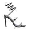 René Caovilla Round Toe High Heel Sandals