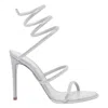 René Caovilla Cleo Crystal-embellished Satin Sandals