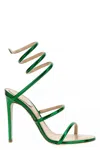 René Caovilla Flat Sandals Rene Caovilla Woman Color Green In Green