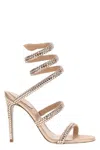 René Caovilla Rene' Caovilla Woman Sandals Blush Size 7 Textile Fibers In Pink