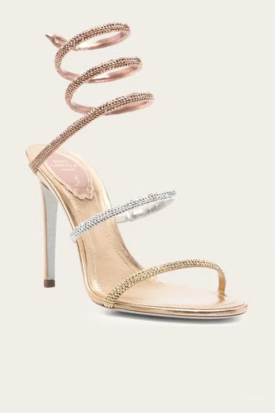 René Caovilla Women's Cleo Tri-tone Sandals In Gold