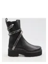 René Caovilla Juniper 45 Biker Boots In Black