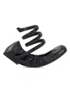 René Caovilla Rene Caovilla Cleo 10 Crystal Ballerinas In Black