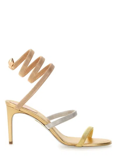 RENÉ CAOVILLA WOMEN'S SANDAL TRIGOLD CLEO | SIZE 37 | C12383 COLOR 080NA01O100