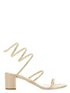 René Caovilla Rene Caovilla Cleo Ankle Strap Embellished Sandals In Gold
