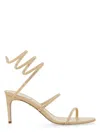 René Caovilla Women's Satin Pumps In Gold