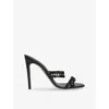 René Caovilla Embellished Chandelier Sandals 105 In Black