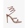René Caovilla Womens Rene Caovilla Cleo 105 Leather Heeled Sandals In Pink