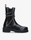 René Caovilla "biker Cleo Combat" Boot In Black