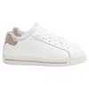 René Caovilla Xtra Crystal-embellished Sneakers In White Leather In White