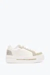 René Caovilla Xtra White-silver Sneaker With Crystals 50