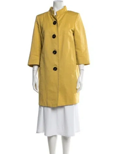 Pre-owned Rene Lezard Alpaca Jacket In Yellow