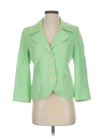 Pre-owned Rene Lezard Blazer Jacket In Green