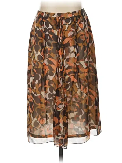 Pre-owned Rene Lezard Casual Skirt In Brown