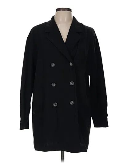 Pre-owned Rene Lezard Coat In Black