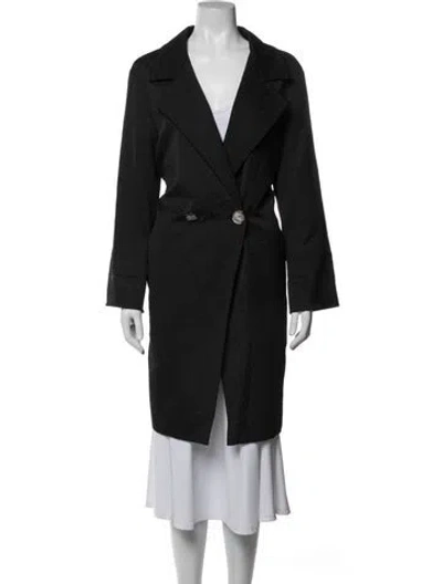 Pre-owned Rene Lezard Coat In Blue
