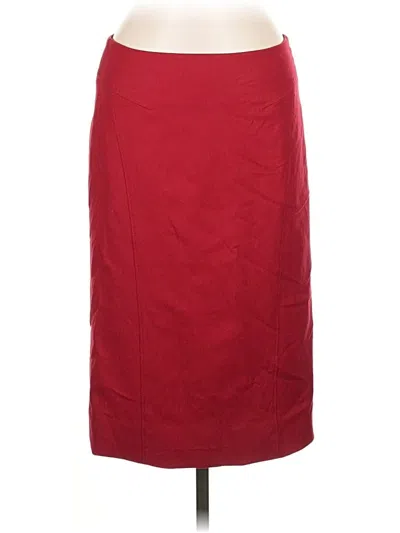 Pre-owned Rene Lezard Formal Skirt In Red