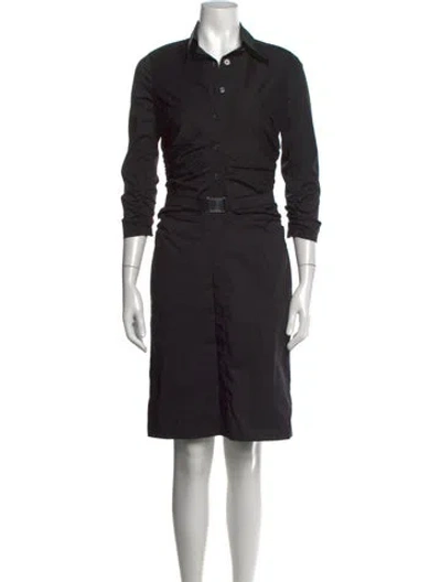 Pre-owned Rene Lezard Knee-length Dress In Black