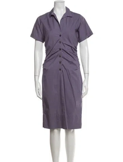 Pre-owned Rene Lezard Knee-length Dress In Purple