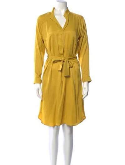 Pre-owned Rene Lezard Knee-length Dress In Yellow